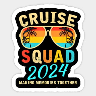 Cruise Squad 2024 Summer Vacation  Family Group Sticker